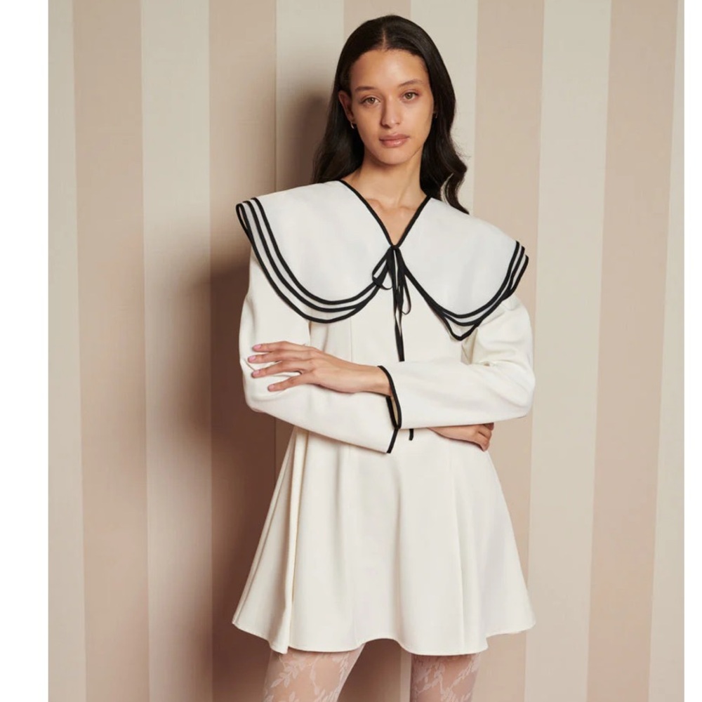 Sister Jane NWT porcelain collar mini dress